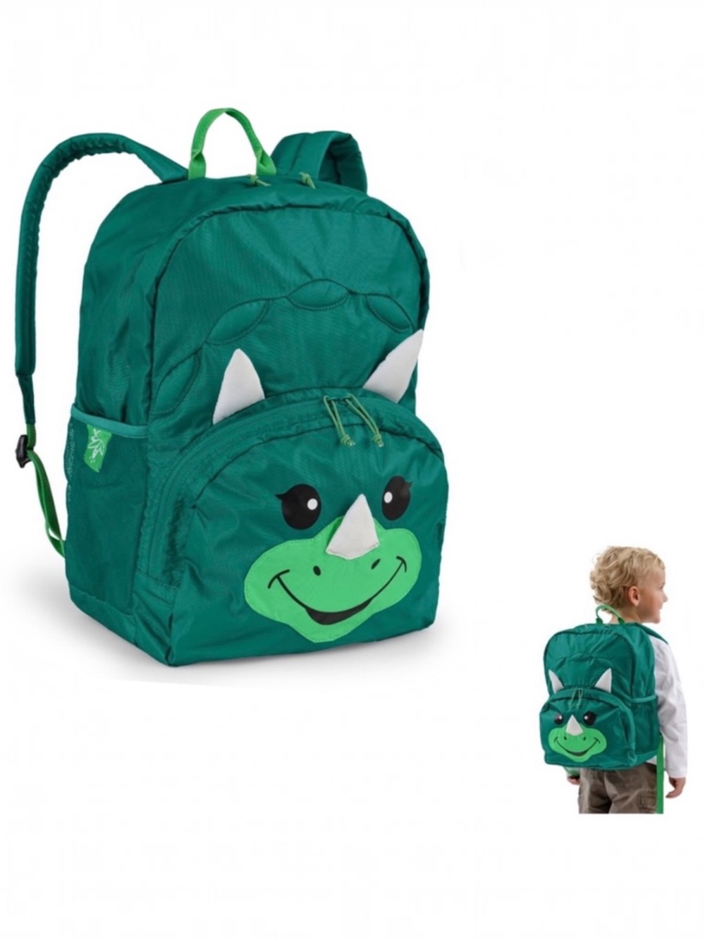 NWT Firefly! Chip the Dinosaur Green Kids Backpack